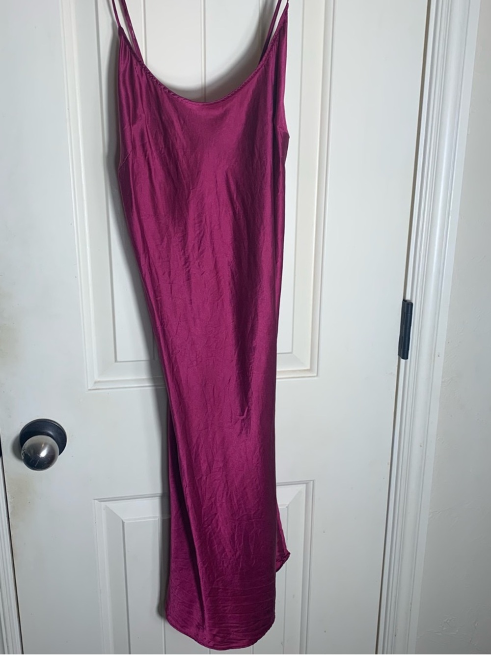 Victoria's Secret 100% Silk Chemise in Fuchsia Pink Size Medium